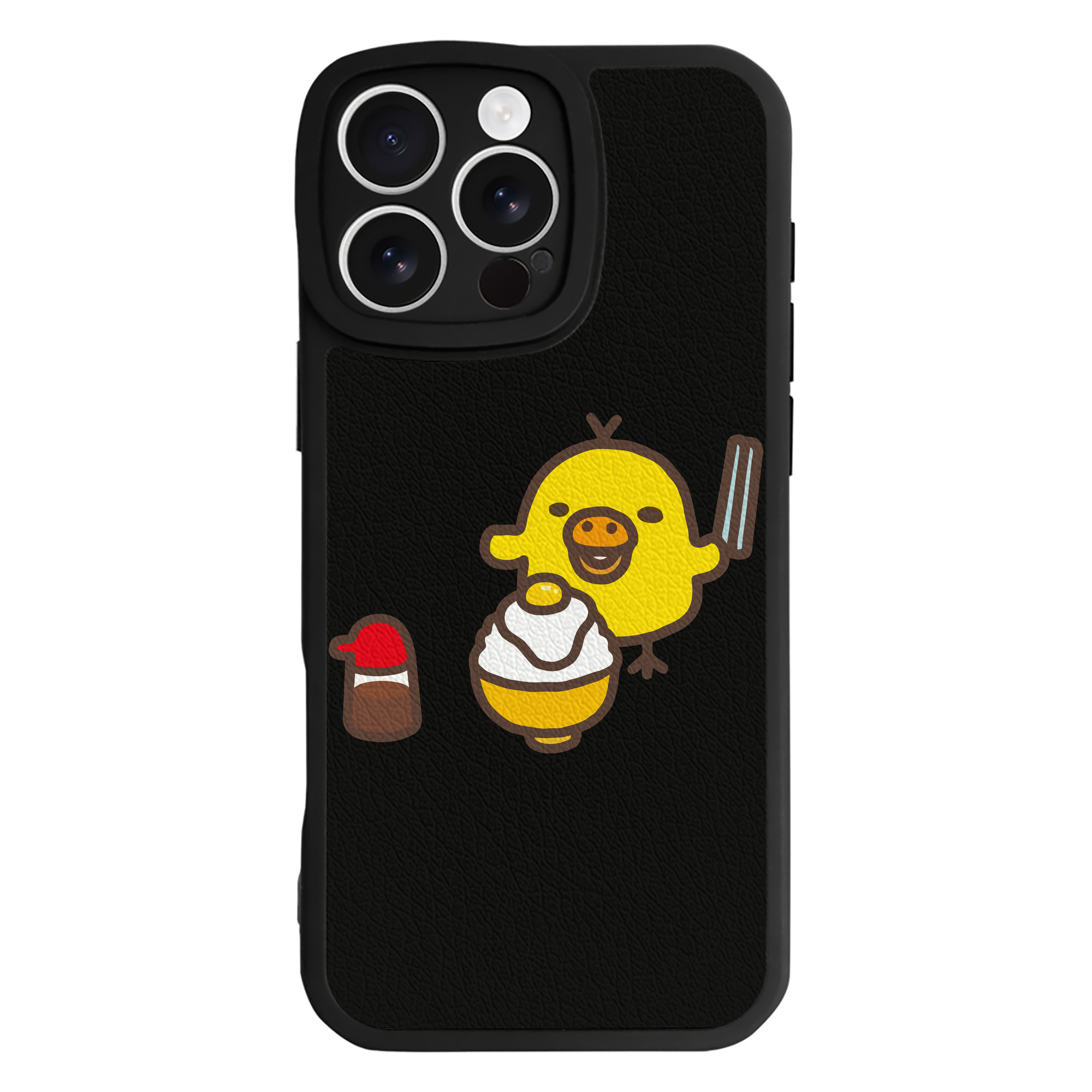 （画像用） リラックマ リラックマ キイロイトリ Rilakkuma Korilakkuma Kiiroitori 【iPhone 16シリーズ対応】シリコンスマホケース（レザー調） 材質：シリコン